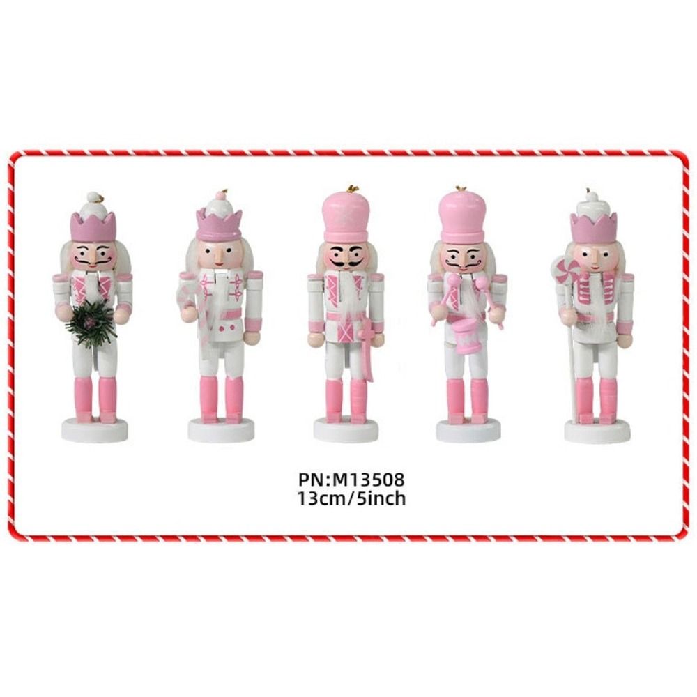 Nutcracker Figurine - 5 adet makaron tozu noel fındıkkıran