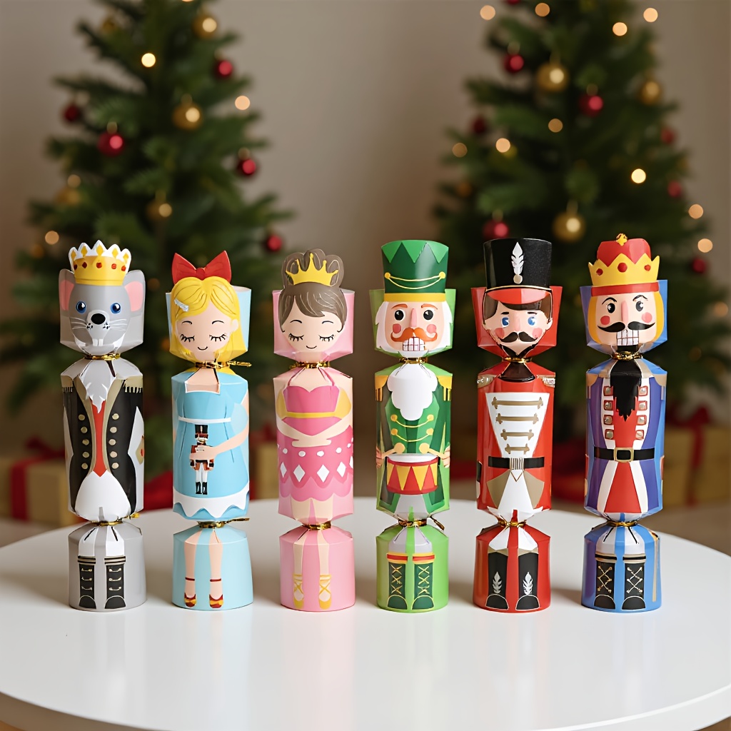 Nutcracker Figurine - 24 adet Noel Kraker Asker Fındıkkıran