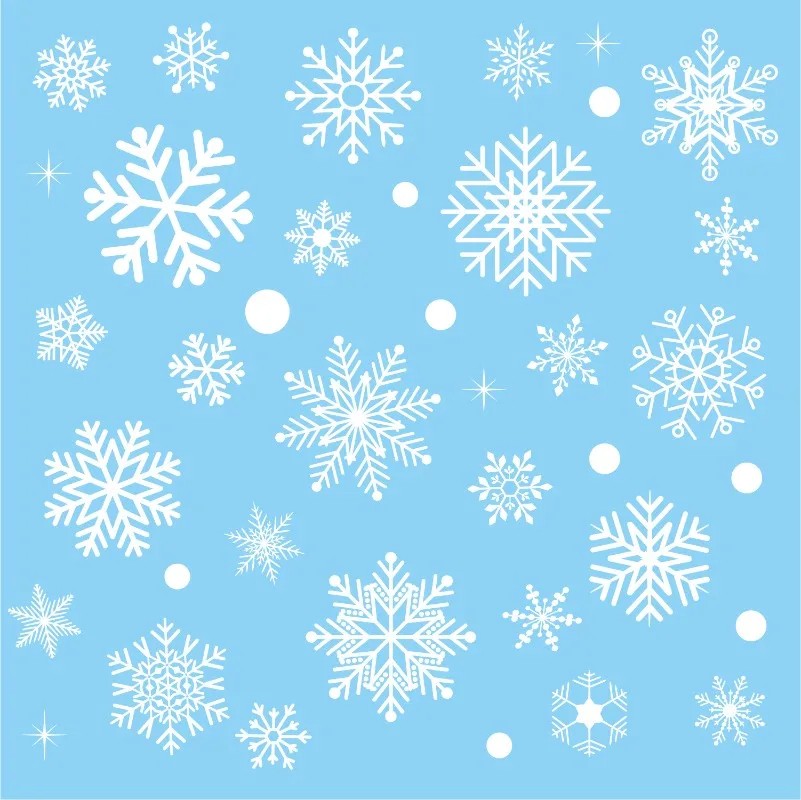 Noel pencere çıkartmaları, kar - Snowflake Window Decal incelemesi ve fiyatı