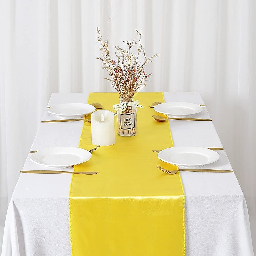 12x108 inç saten düğün masa ko - Christmas Table Runner incelemesi ve fiyatı